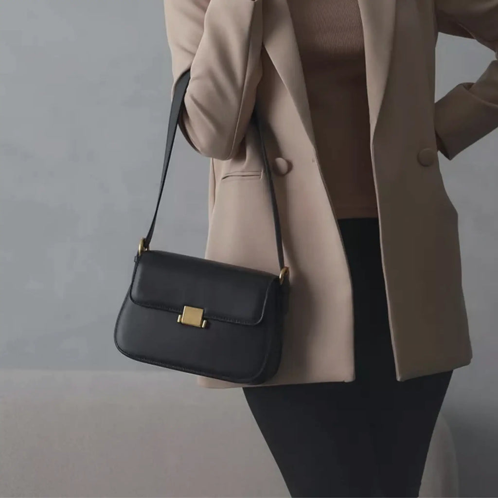 Besace en cuir femme style sac à main