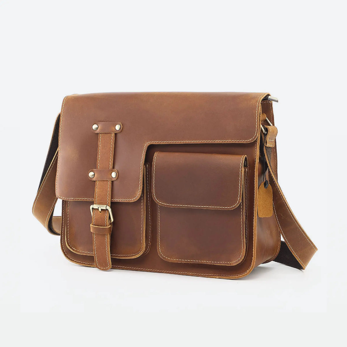 Besace en cuir homme avec bandoulière