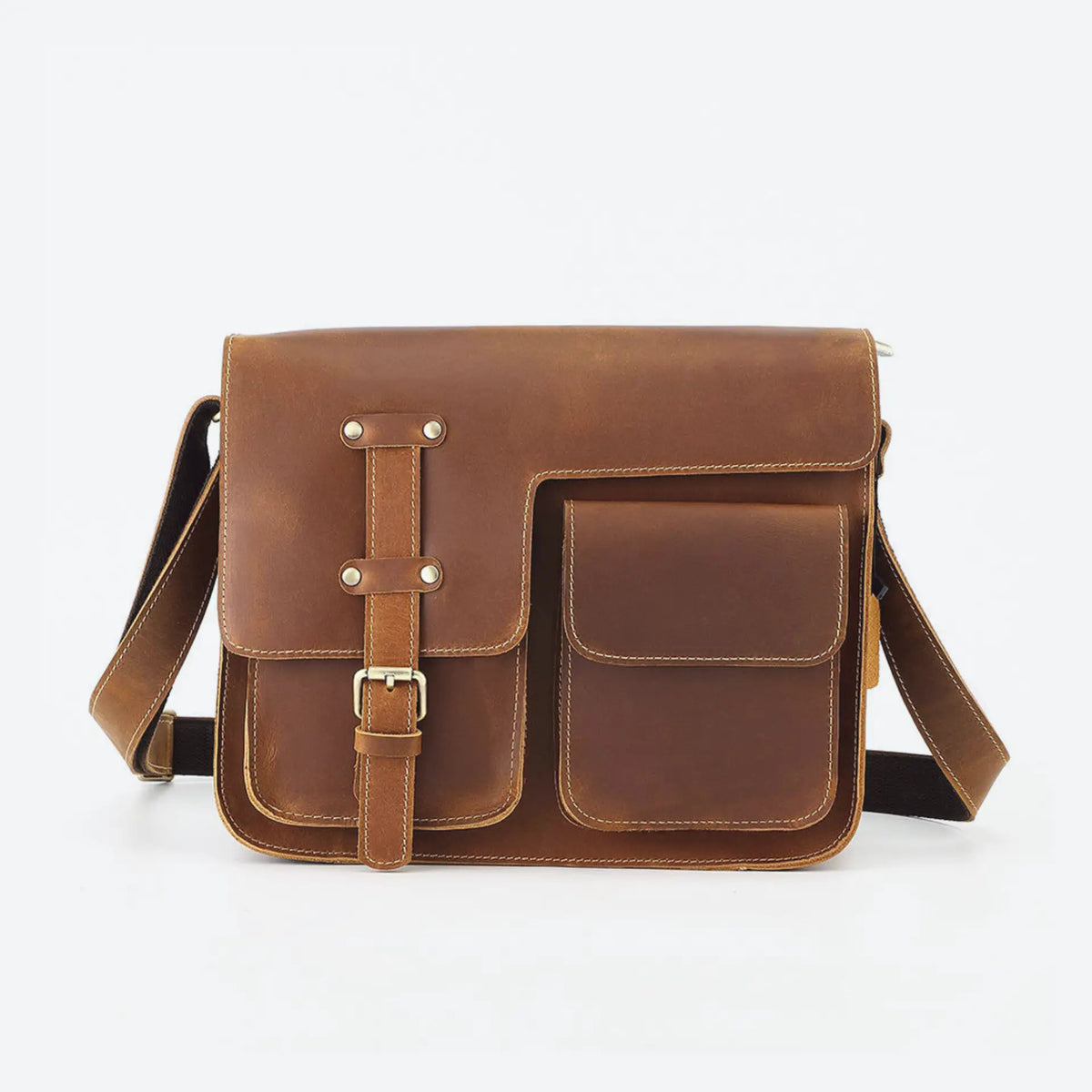 Besace en cuir homme style vintage