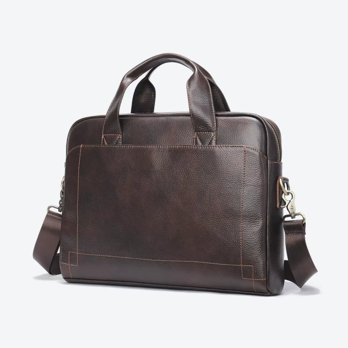 Besace en cuir pour homme marron