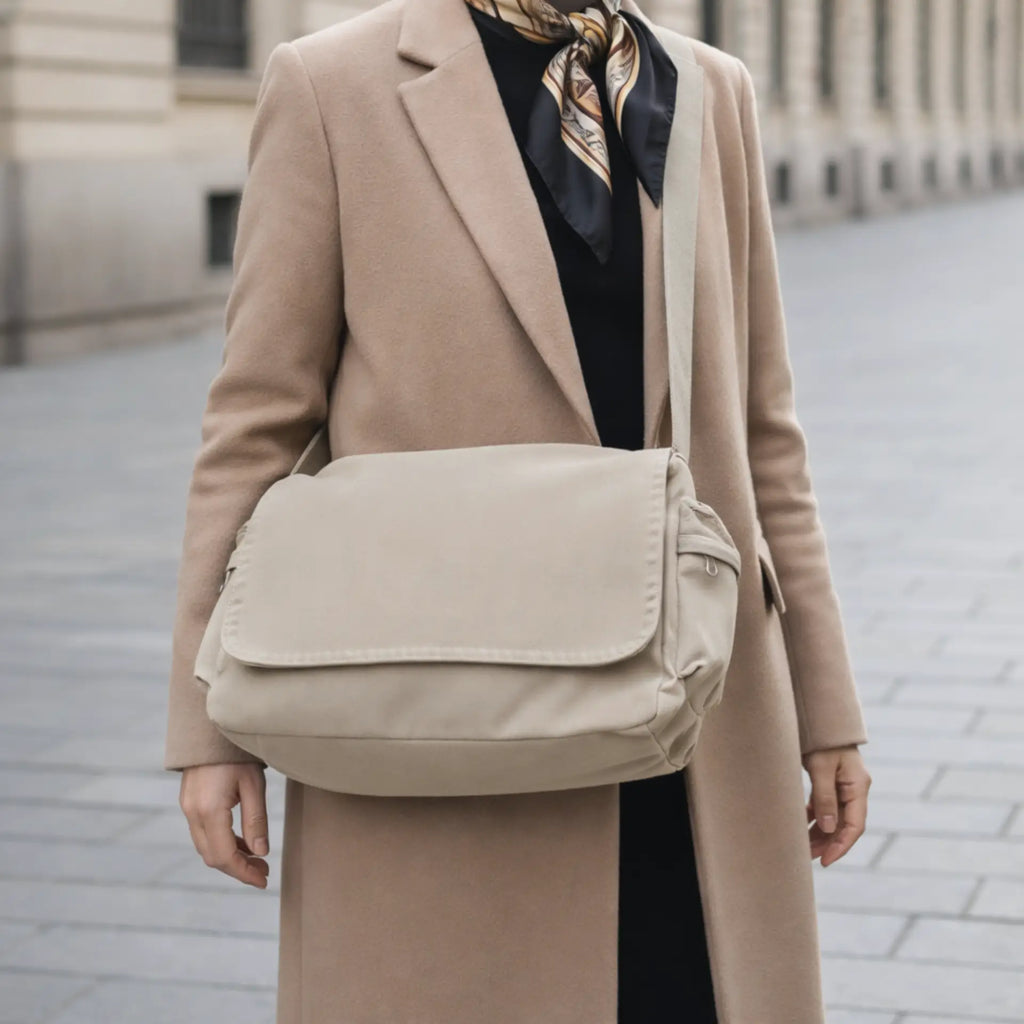 Besace en toile avec bandoulière