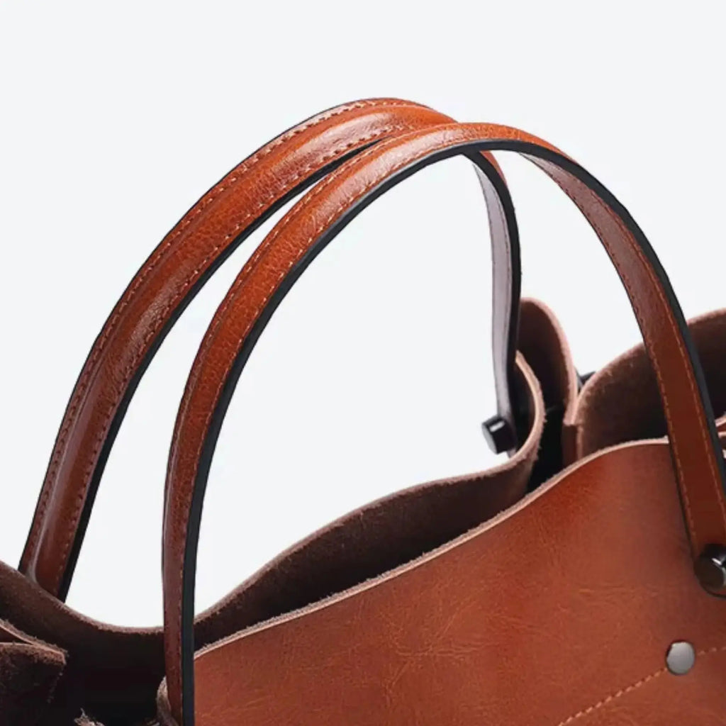 Besace femme en cuir anse