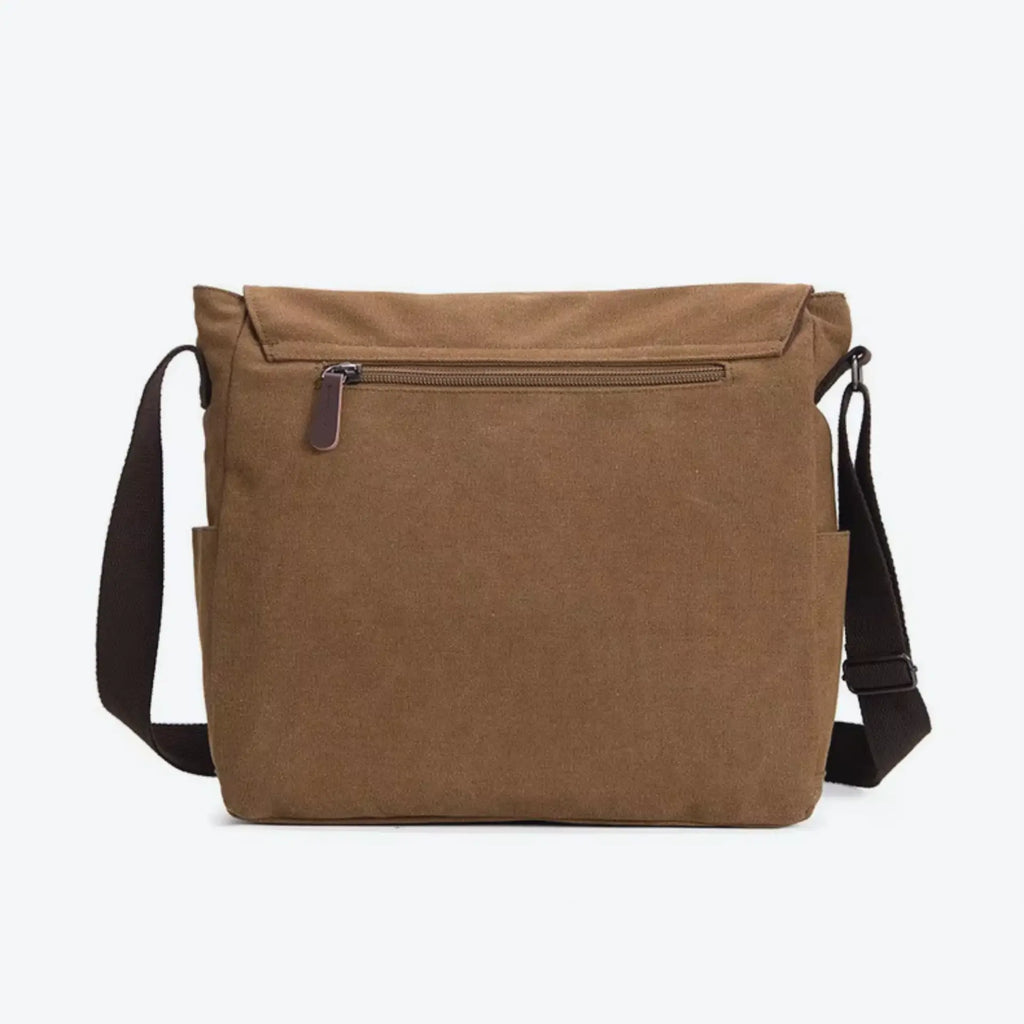 Besace homme bandoulière de dos