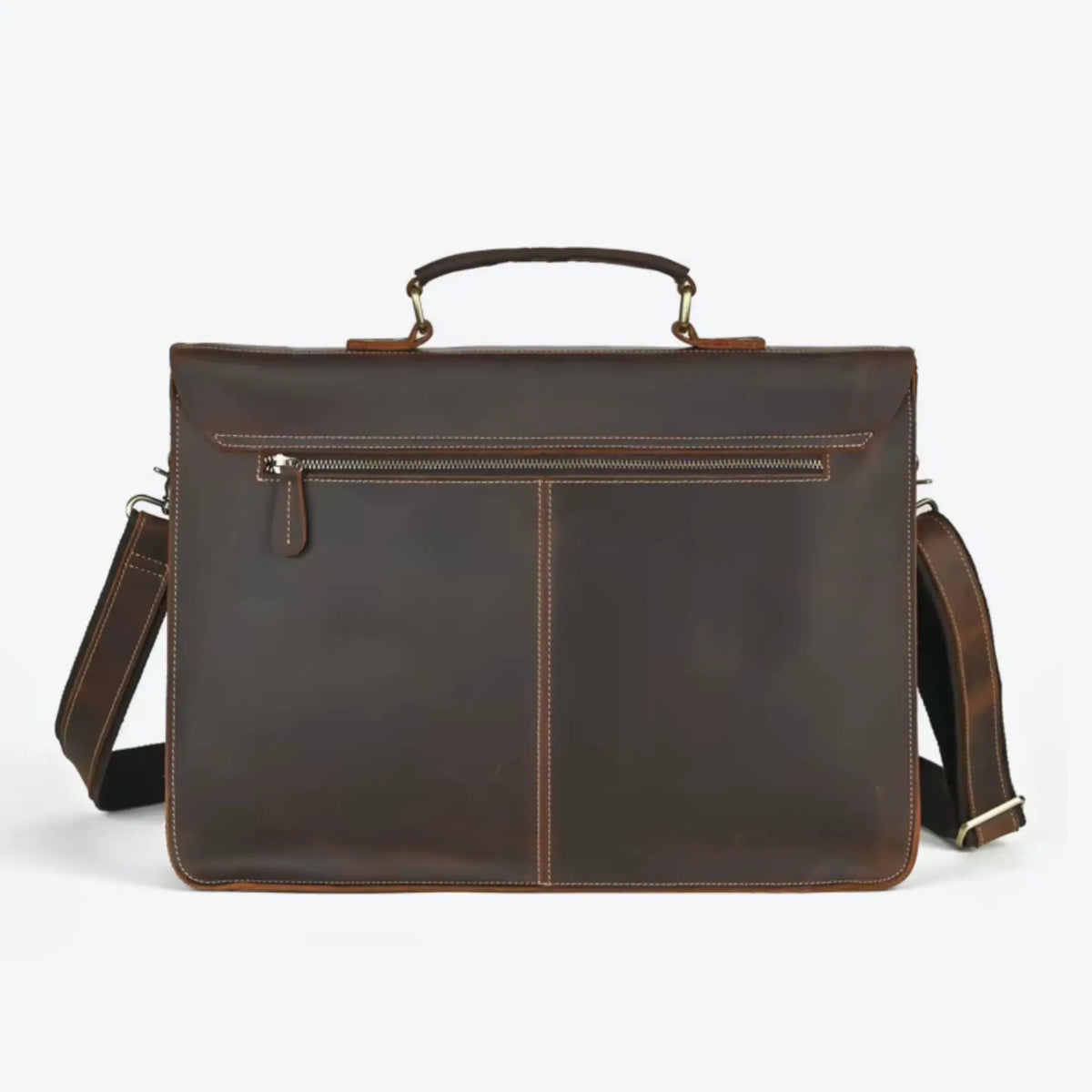 Besace pour homme en cuir de dos