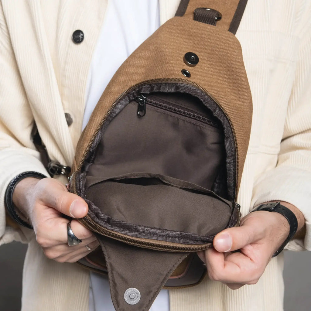 Petit sac besace vue intérieur