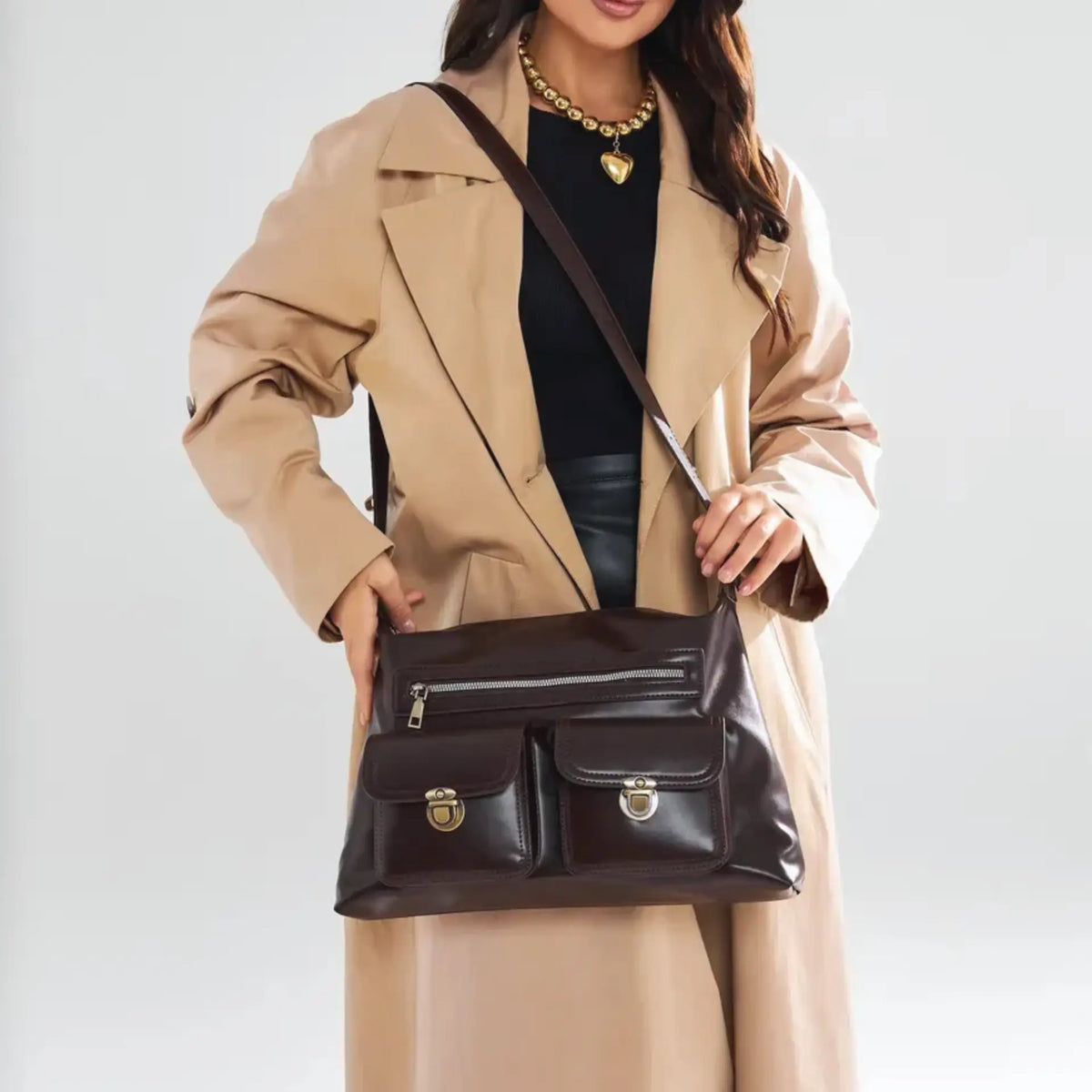 Sac à main besace bandoulière finition premium