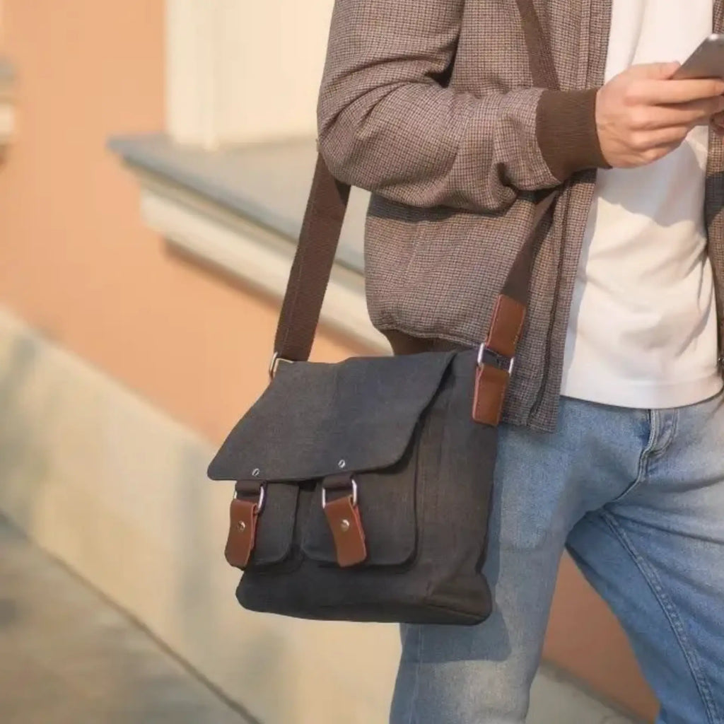 Sac bandoulière besace grand format