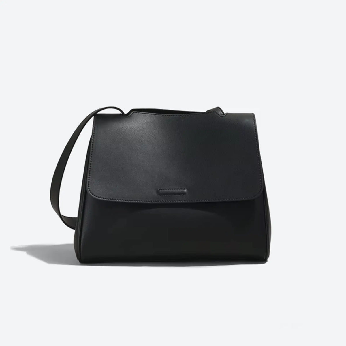 Sac besace en cuir pour femme noir