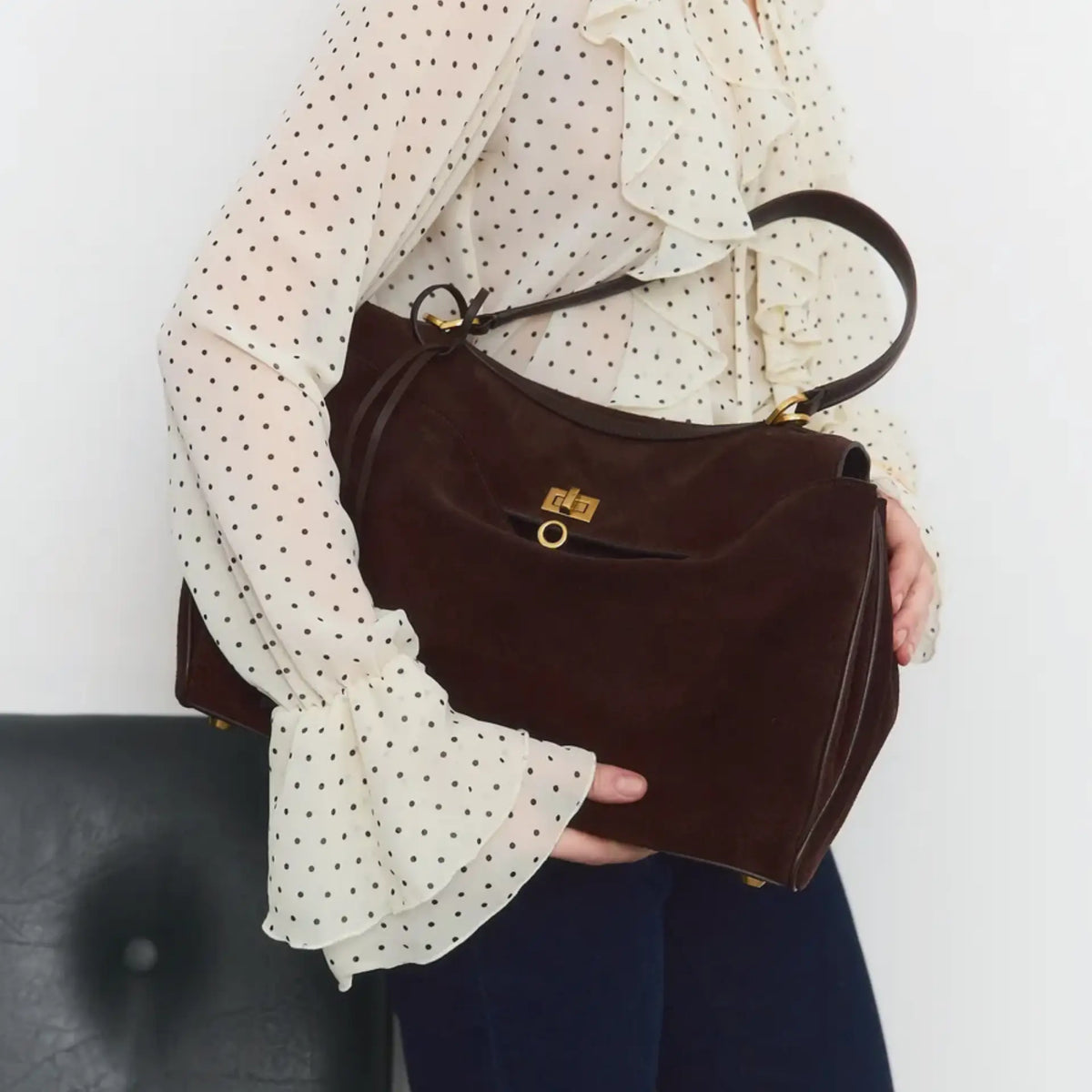 Sac besace femme cuir souple avec anse