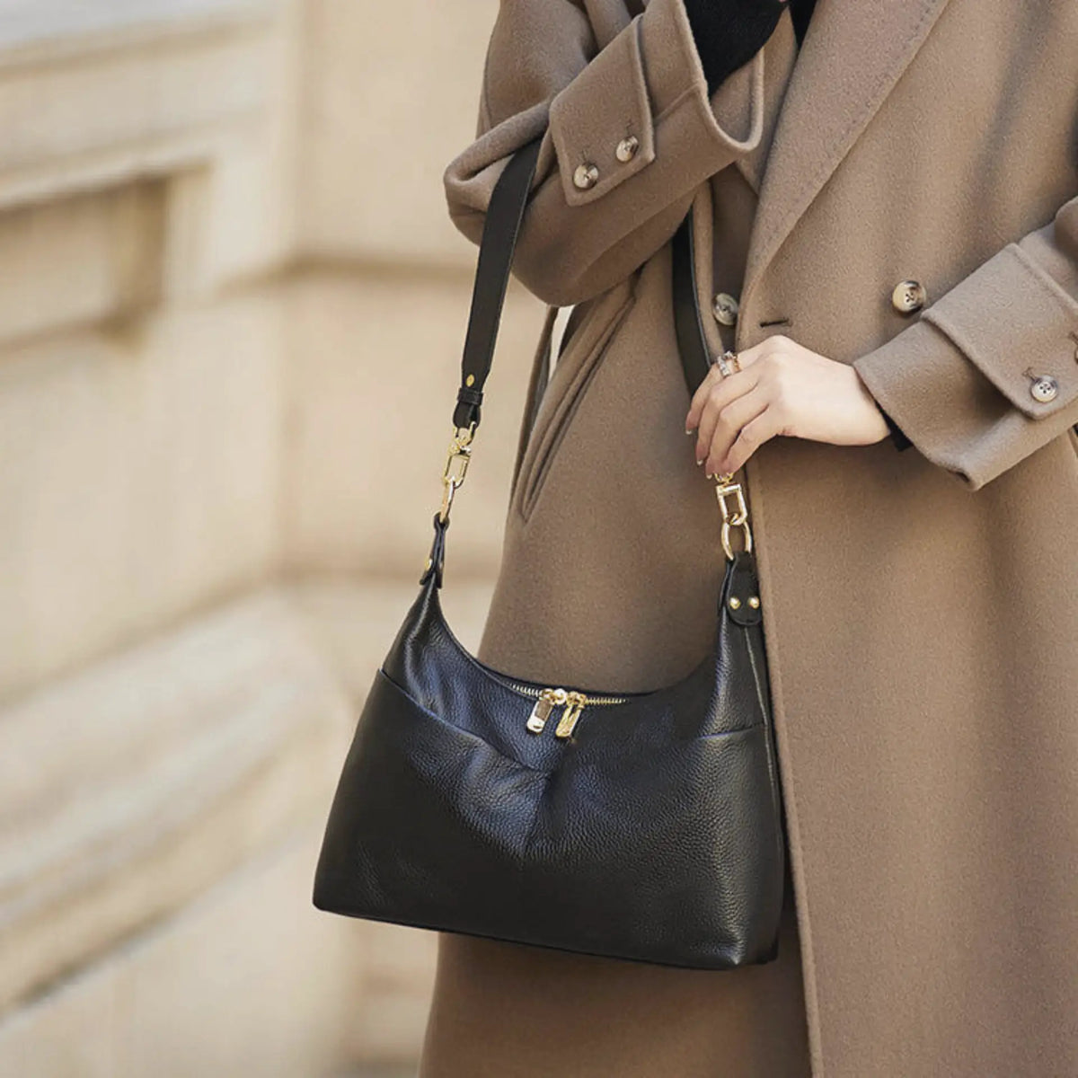 Sac besace femme cuir style sac à main