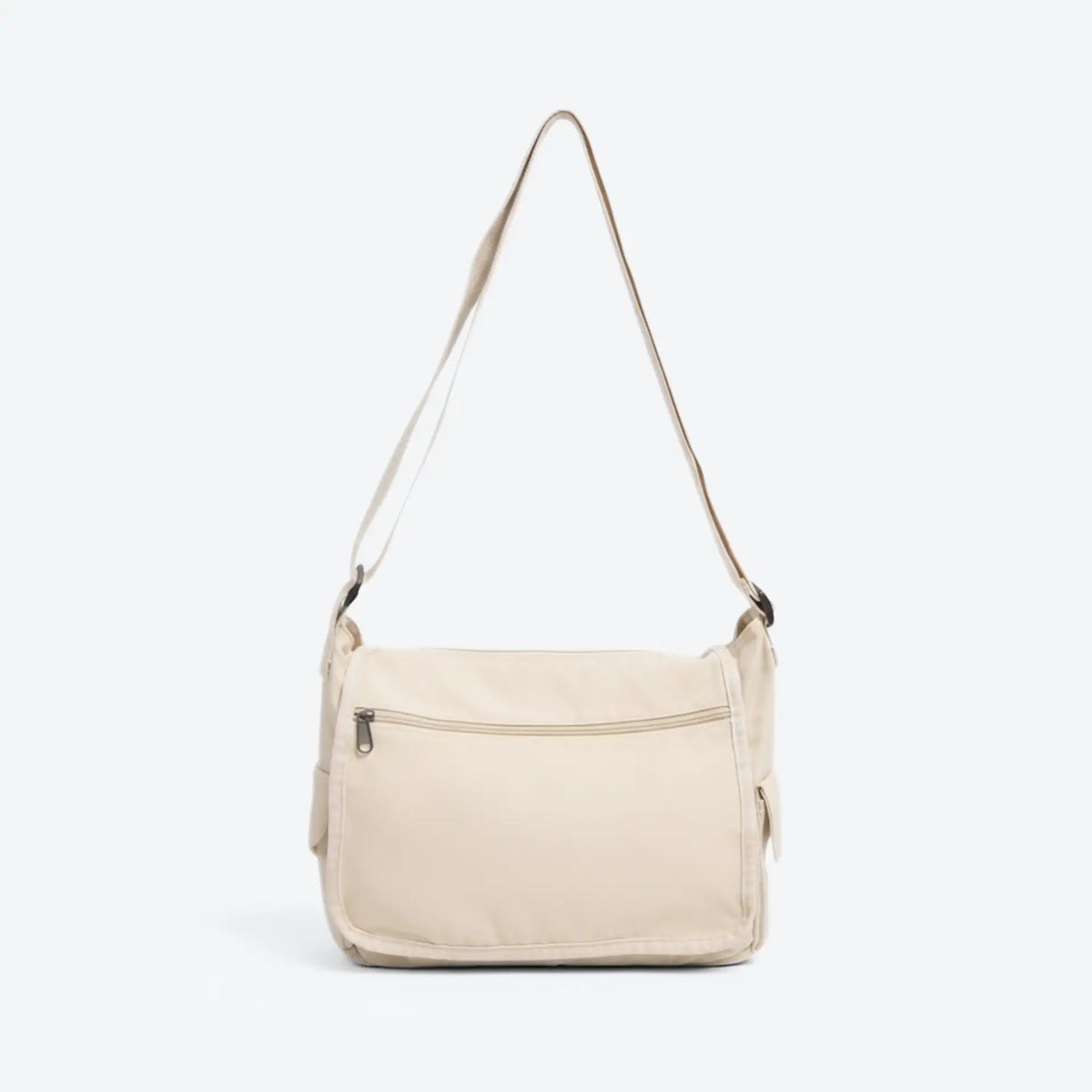 Sac besace toile femme couleur crème