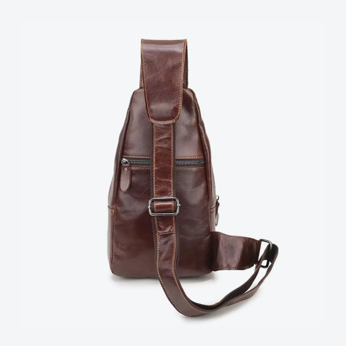 Sac cuir besace homme de dos