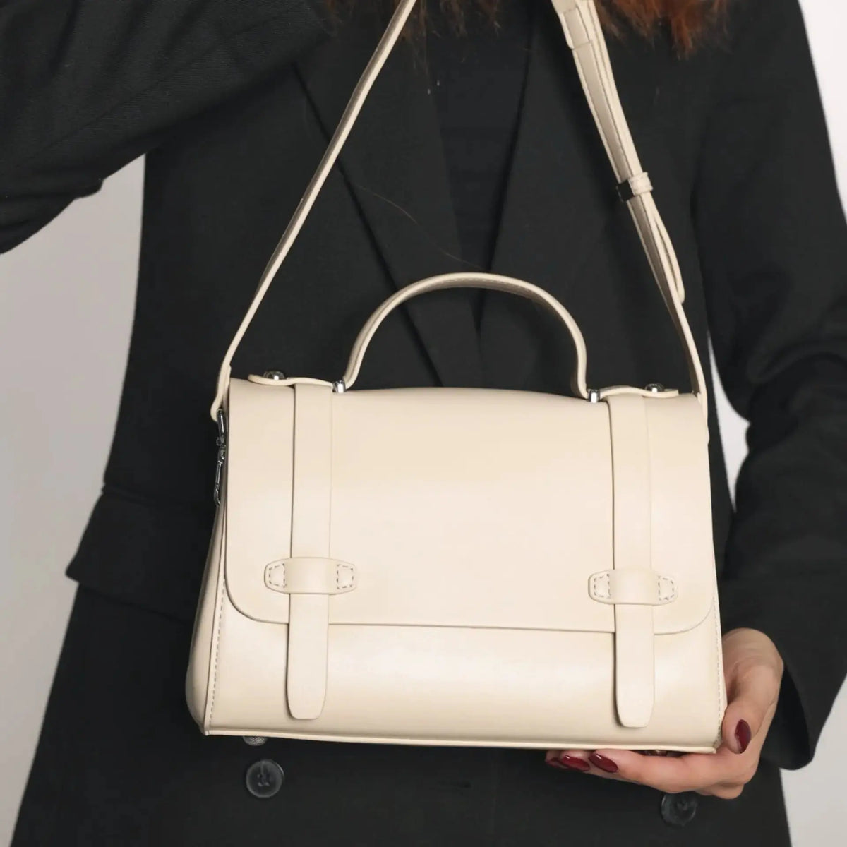 Sac femme cuir besace style sac à main